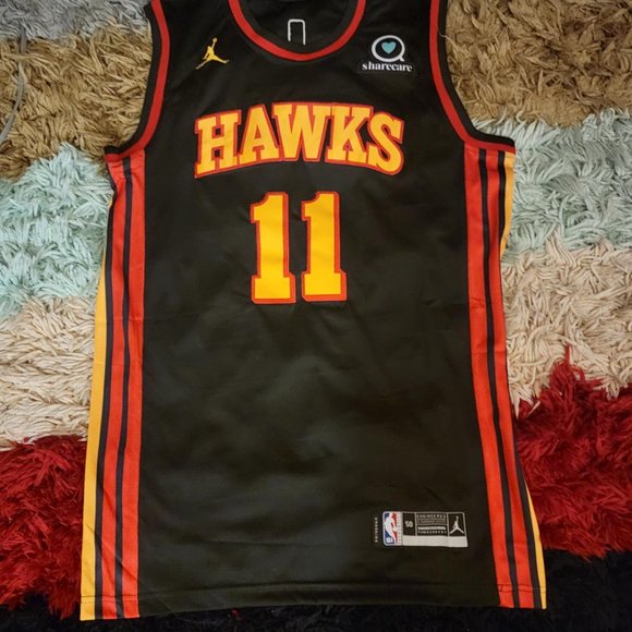 Men's Large Trae Young  Black  Atlanta Hawks 2020/ - Picture 9 of 9